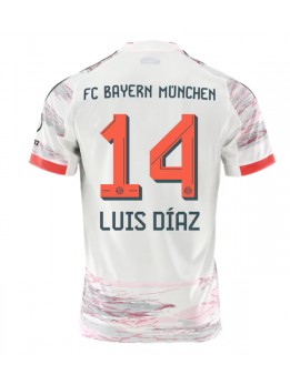 Billige Bayern Munich Luis Diaz #14 Bortedrakt 2025-26 Kortermet